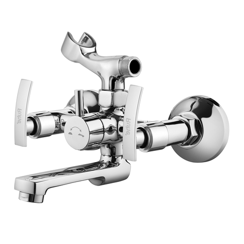 Trueliving Flora Clarion Telephonic Wall Mixer Brass Faucet (with Crutch)20 Inches