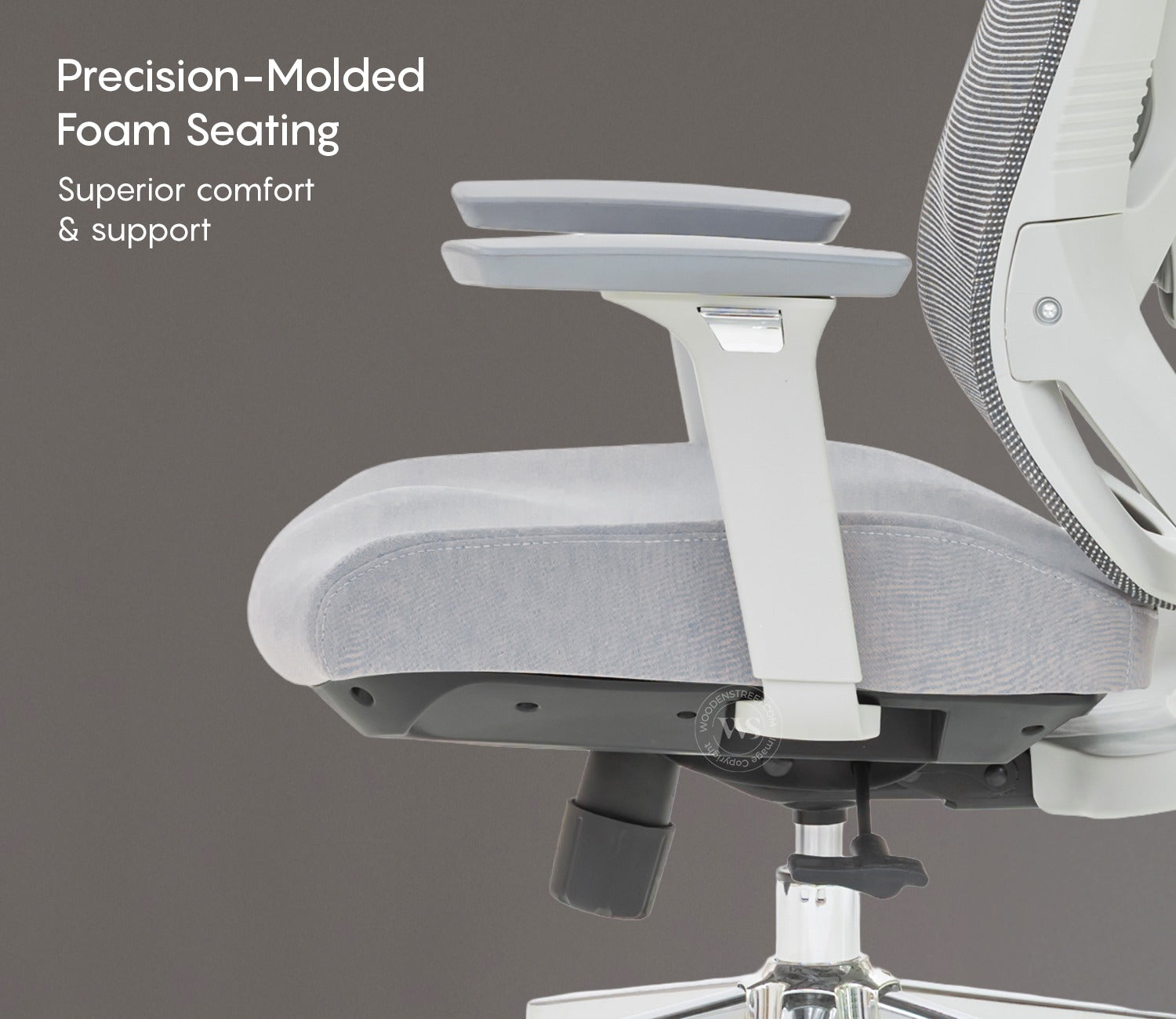 Rowen High Back Mesh Office Chair (Grey)