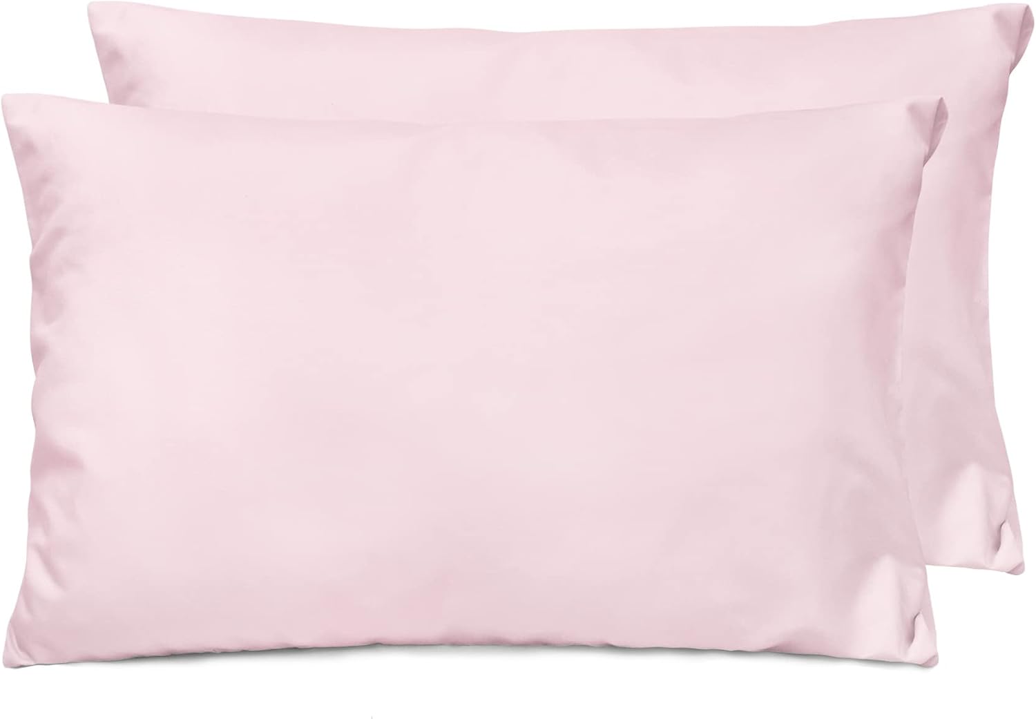 LINENCART 2 Pack Standard Size Pillow Cases, 1200TC Brushed Microfiber Super Soft Pillowcases with Envelope Closure, Wrinkle, Fade and Stain Resistant Pillow Covers, 48x74cm - Dark Grey