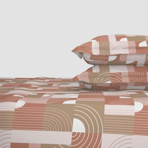 Himêya 100% Cotton King Size Bedsheet, 120 TC, Soft & Breathable, Skin-Friendly Fabric, & Lightweight, Elegant Design, Easy to Wash, Perfect for Home & Bedroom Decor