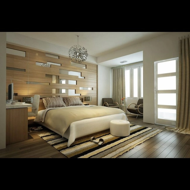 Trueliving Cozy Luxury Dark bed Laminated Finish & PU Finish 6Ft *6Ft *1Ft