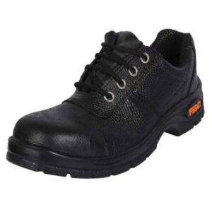 Trueliving_New Arrivals-Safety Products-Tiger Lorex Steel Toe PU Sole Black Work Safety Shoes, Size: 6