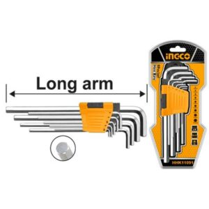 Truliving_Allen Keys & Sets-Hand Tools & Hardware-Tools & Hardware-INGCO Hex Key HHK11091 | 9pcs hex key set