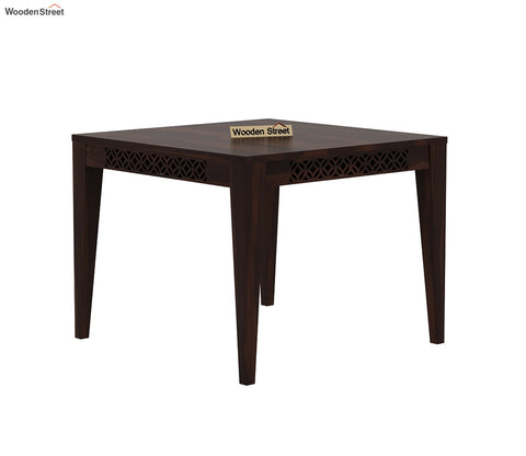 Cambrey 4 Seater Dining Set with Cushioned Chair (Walnut Finish)
