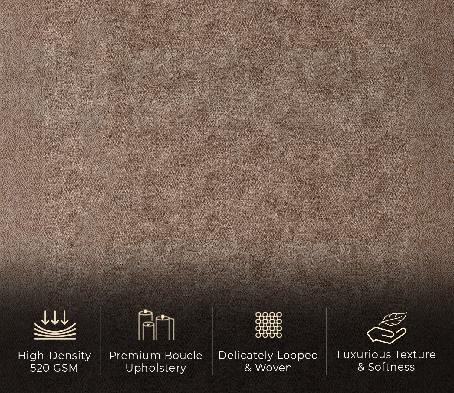 Oasis L-Shape Left Aligned Sectional Sofa (Sand Brown)