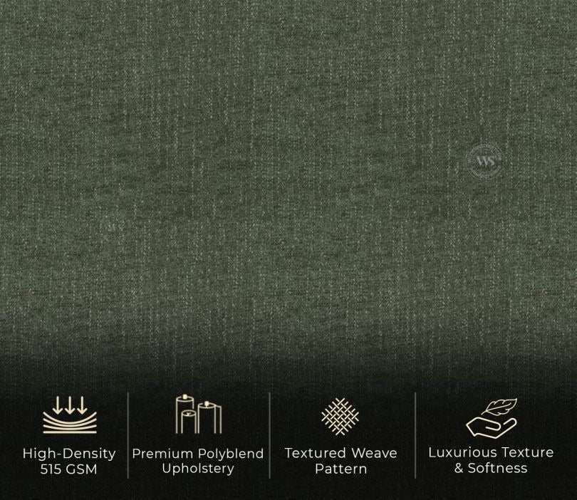 Albus 3 Seater Fabric Sofa (Sage Green)