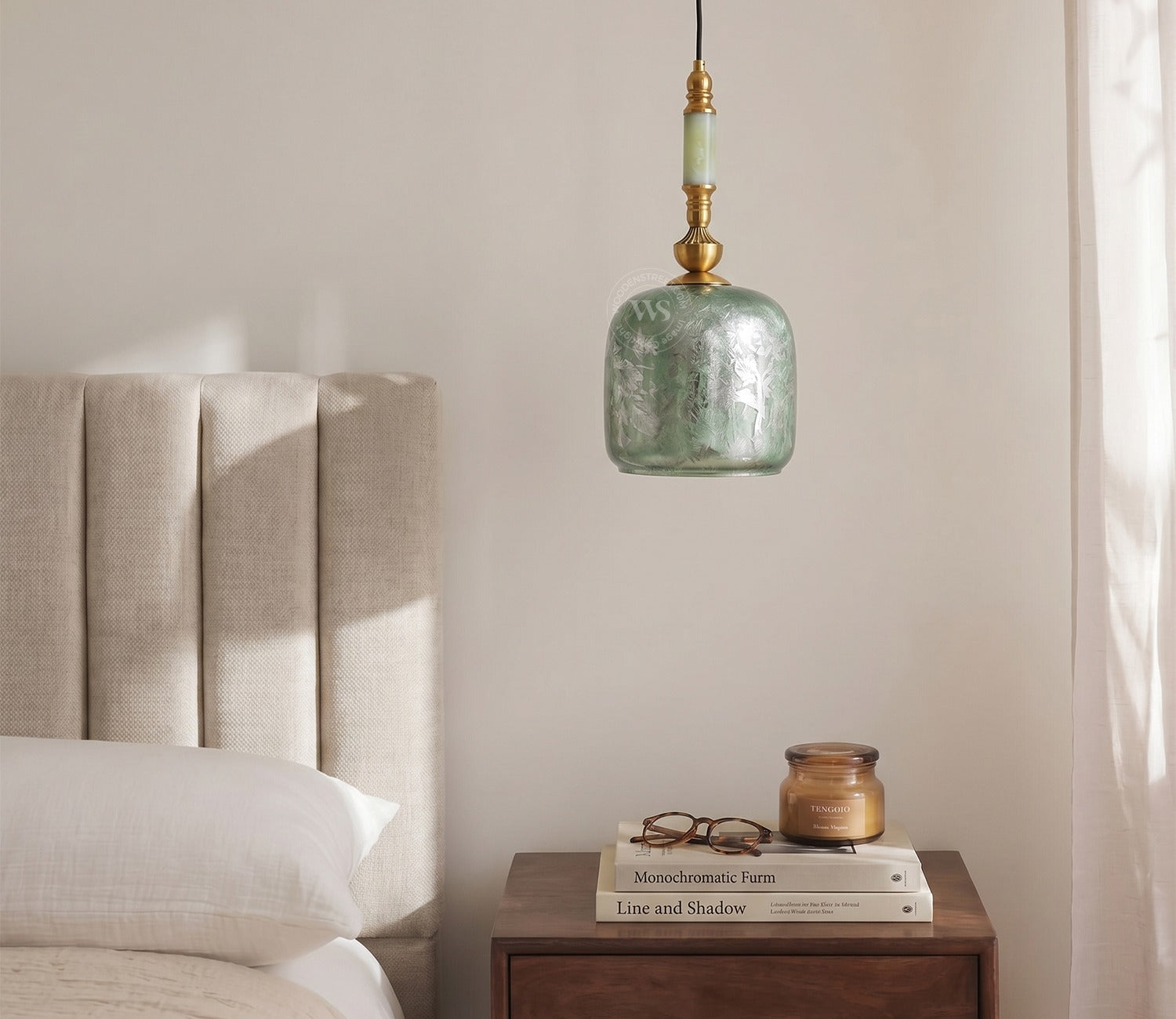 Laurel Glass Hanging Lights (Bronze)