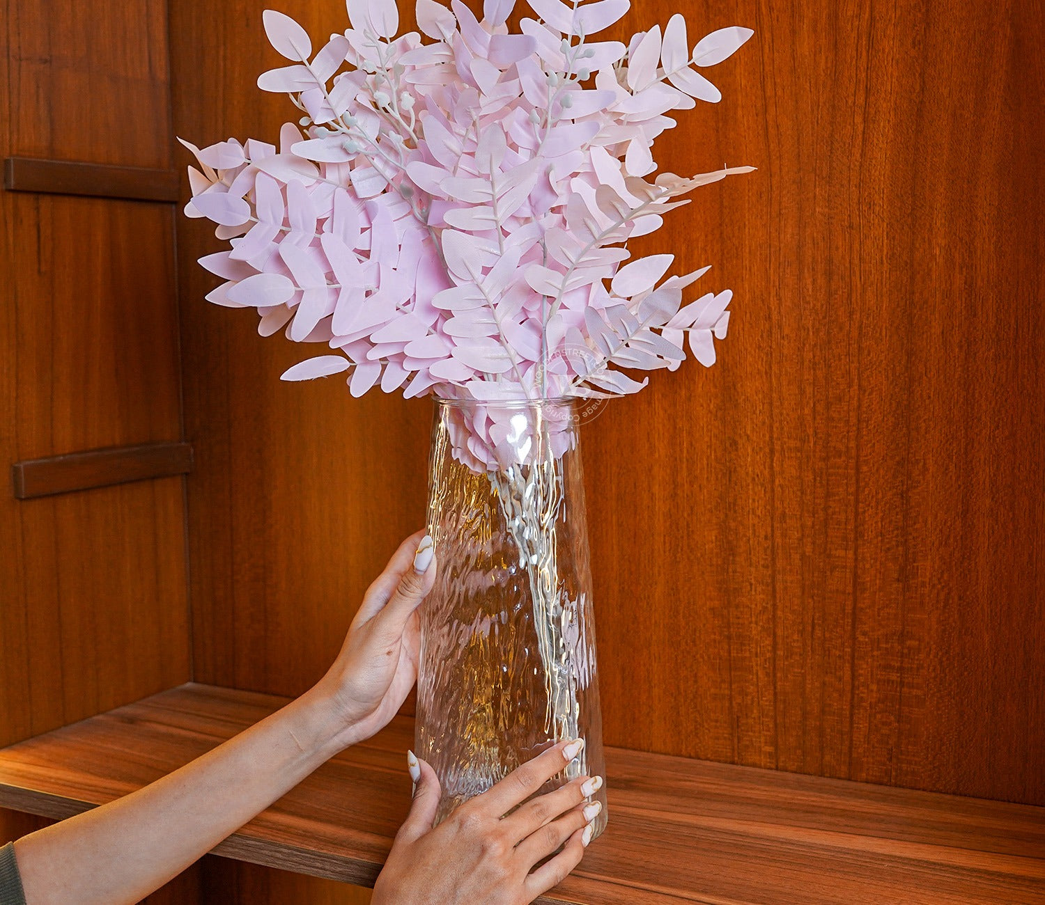 Fleura Hammered Textured Glass Vase