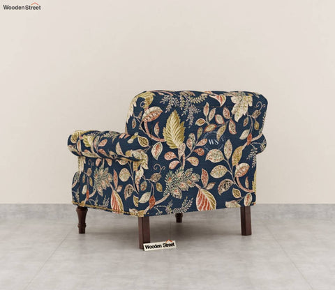 Parker 1 Seater Sofa (Fabric, Dusky Leaf)