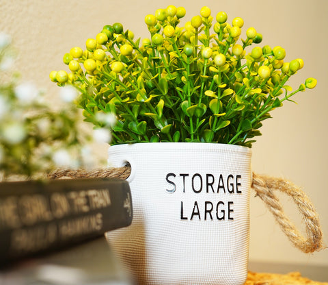 Wonder Artificial Flower With Plastic Pot (Yellow)