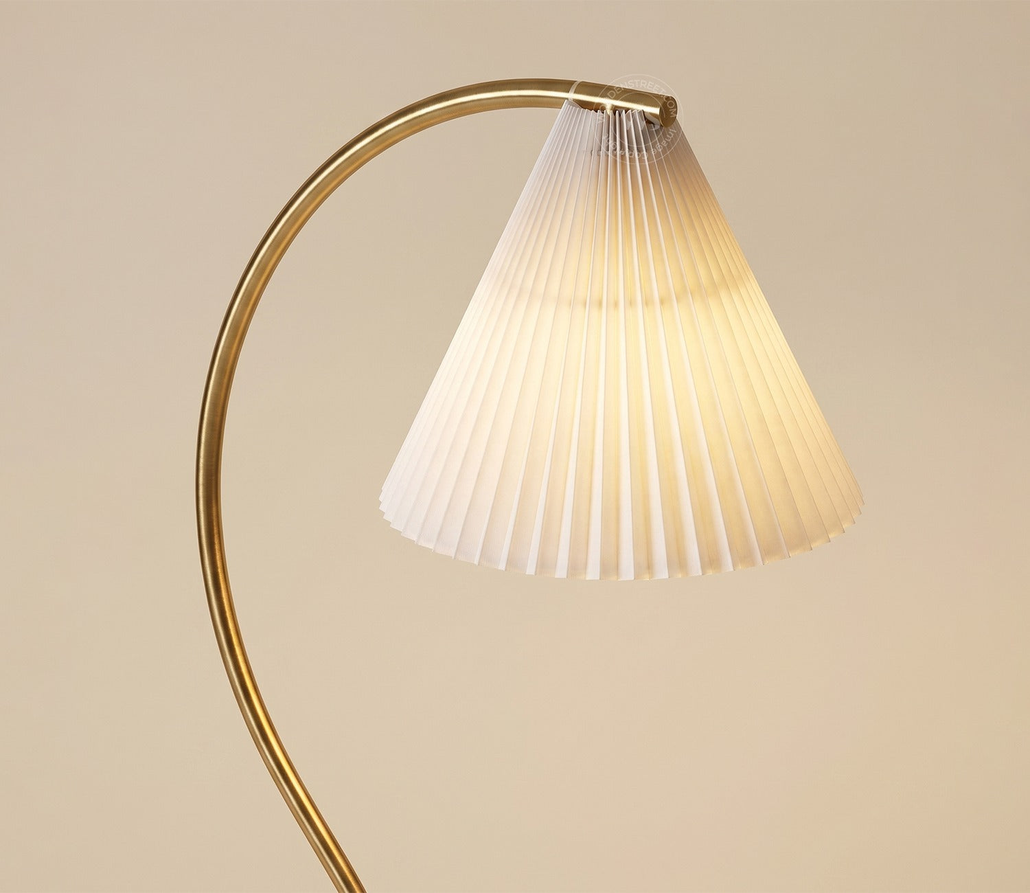 Kingsley Shelf Golden Floor Lamp