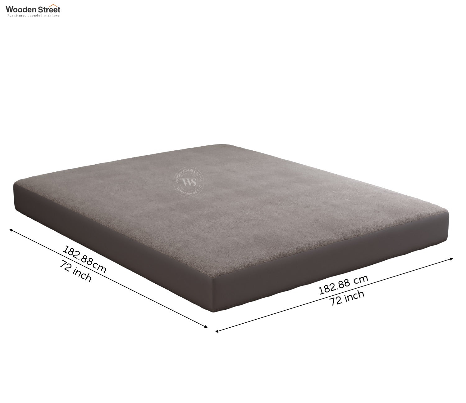 Featherix Cotton Feel Terry Ultra Soft Breathable Hypoallergenic Waterproof Mattress Protector King Size (Grey, 72 x 72)