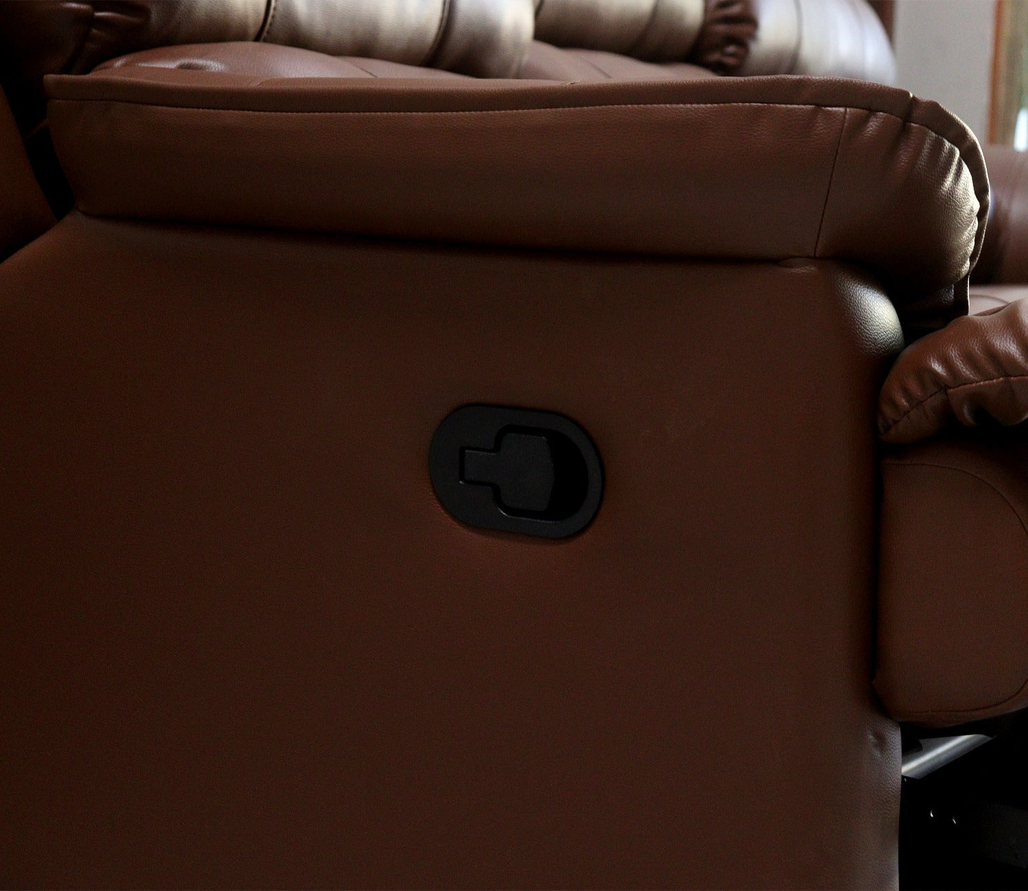 Valencia 3 Seater Recliner Sofa (Saddle Brown)
