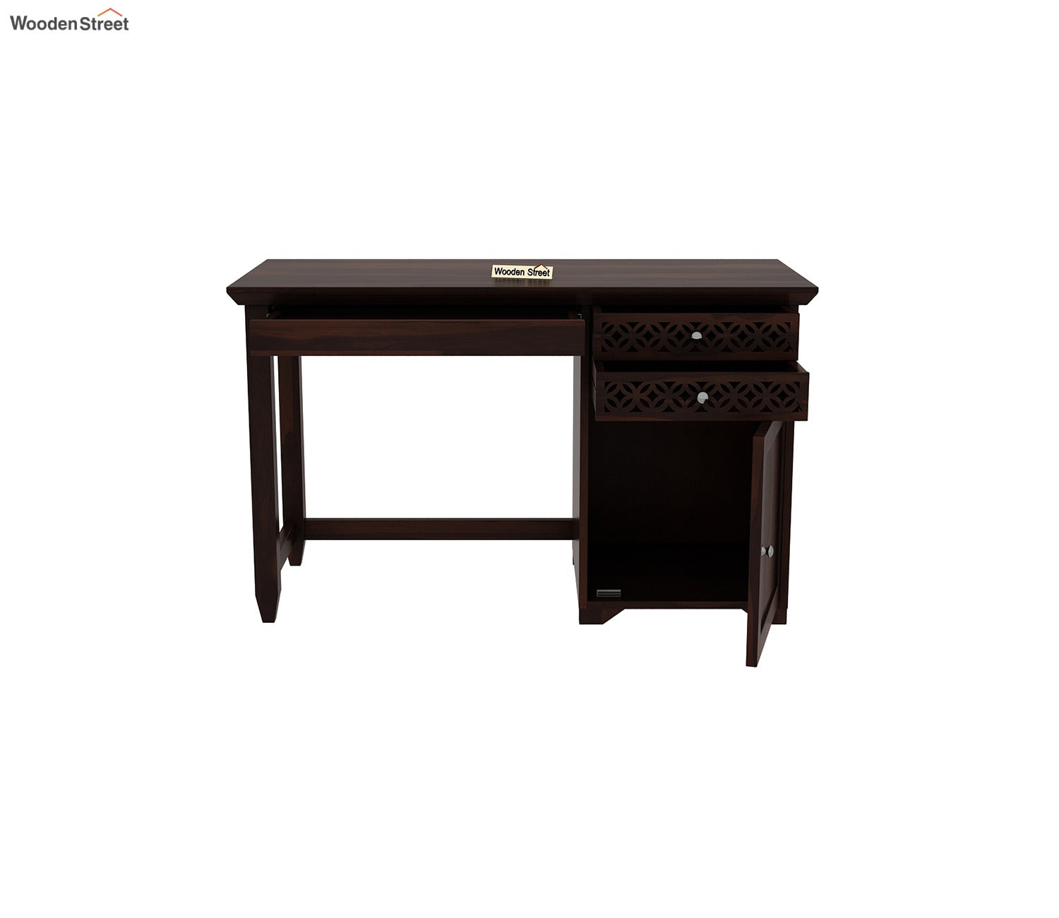 Cambrey Office Table (Walnut Finish)