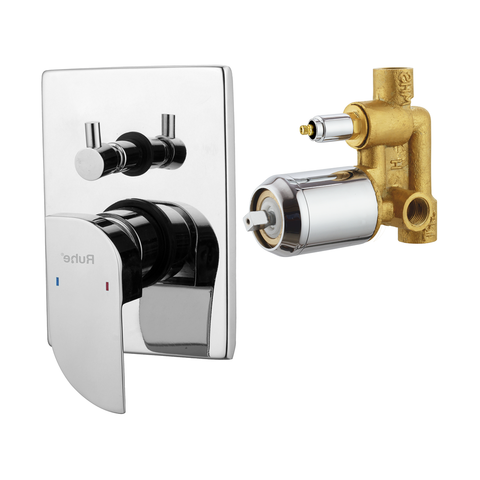 Trueliving Flora Pristine Single Lever 2-inlet Hi-Flow Diverter (Complete Set)20 Inches