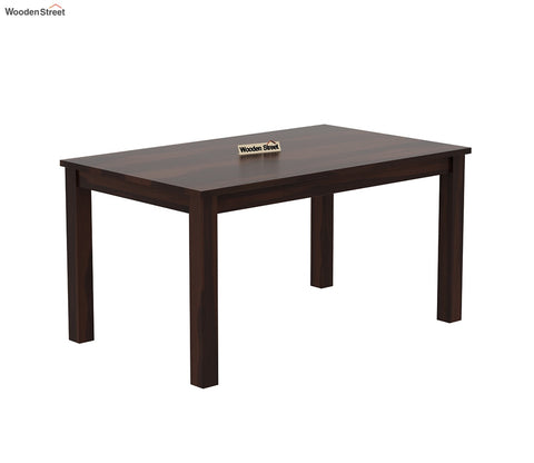 Janet 6 Seater Dining Table (Walnut Finish)
