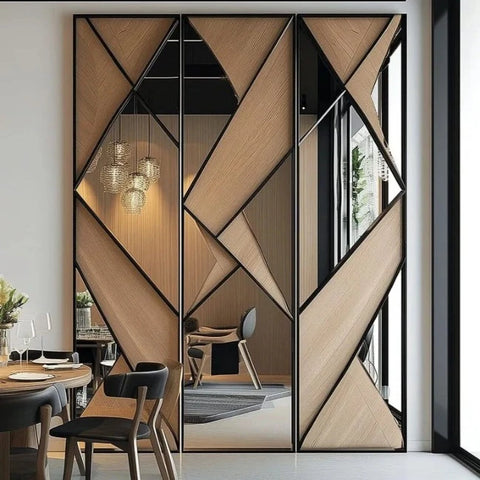 Trueliving Royal Wooden Partition of Room 80" Width: Height: 72"