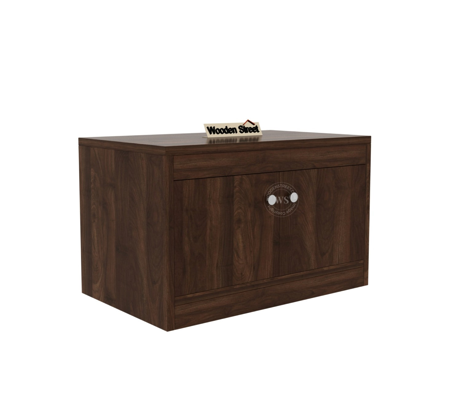 Anton Engineered Wood Shoe Rack without Cushion (Columbian Walnut Finish)