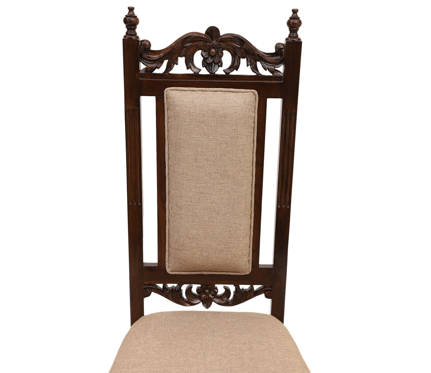 Soha Chair in Premium Teakwood in Walnut Finish