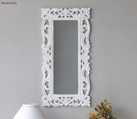 Folia Tall Carved Wall Mirror