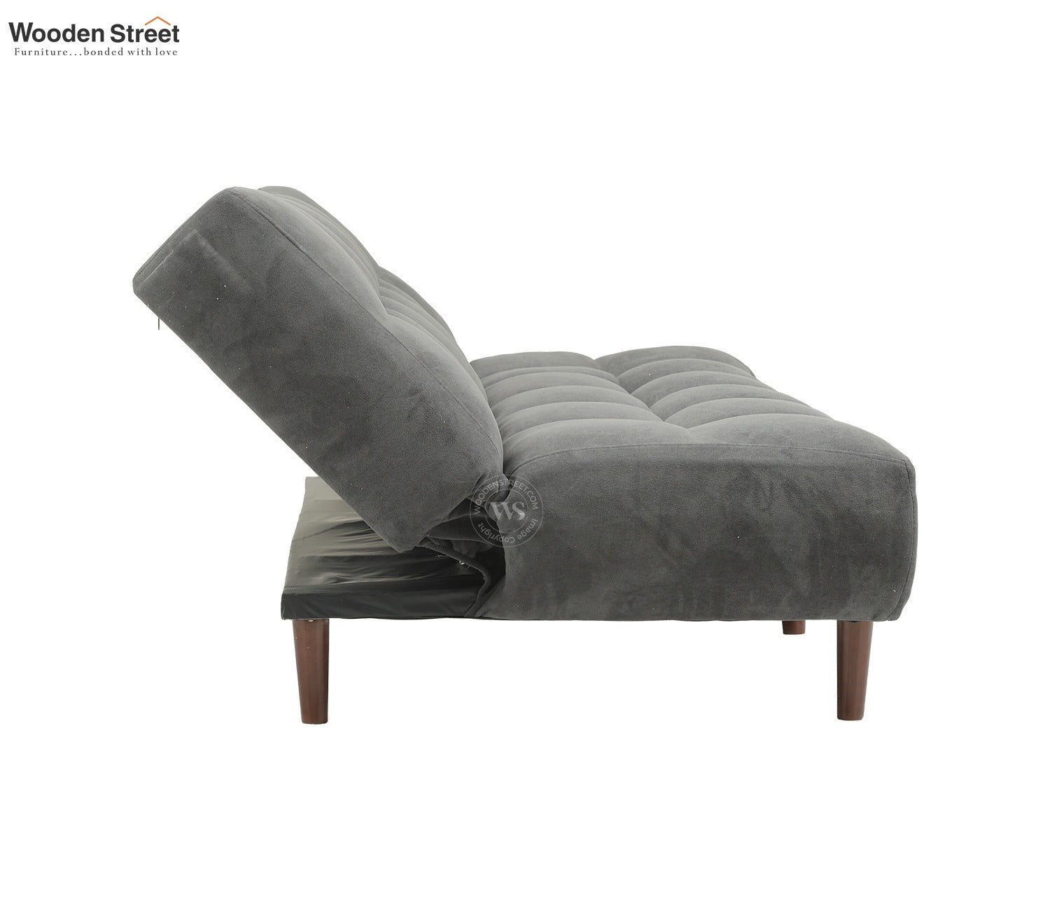 Castello Premium Upholstery Fabric Sofa cum Bed (Grey)