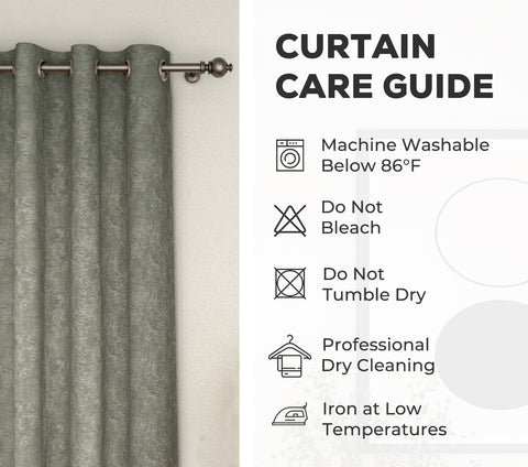 Solid Grey Light-Filtering Door Curtains Set of 2 (Grey, 7 Feet)