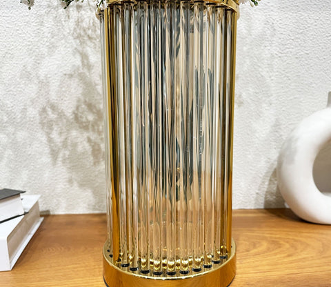 Bloom Golden Shelter Vase (S, Gold)