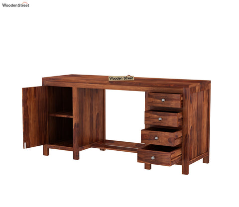 Brason Computer Table (Honey Finish)