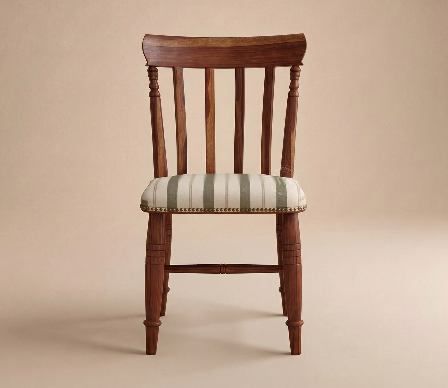 Misha Sheesham Wood Dining Chair (Teak Finish)