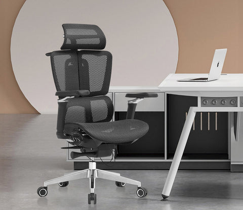 Bezus Premium Ergonomic High-Back Mesh Office Chair (Black)