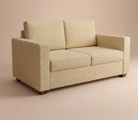 Albus 2 Seater Fabric Sofa (Cotton, Irish Cream)