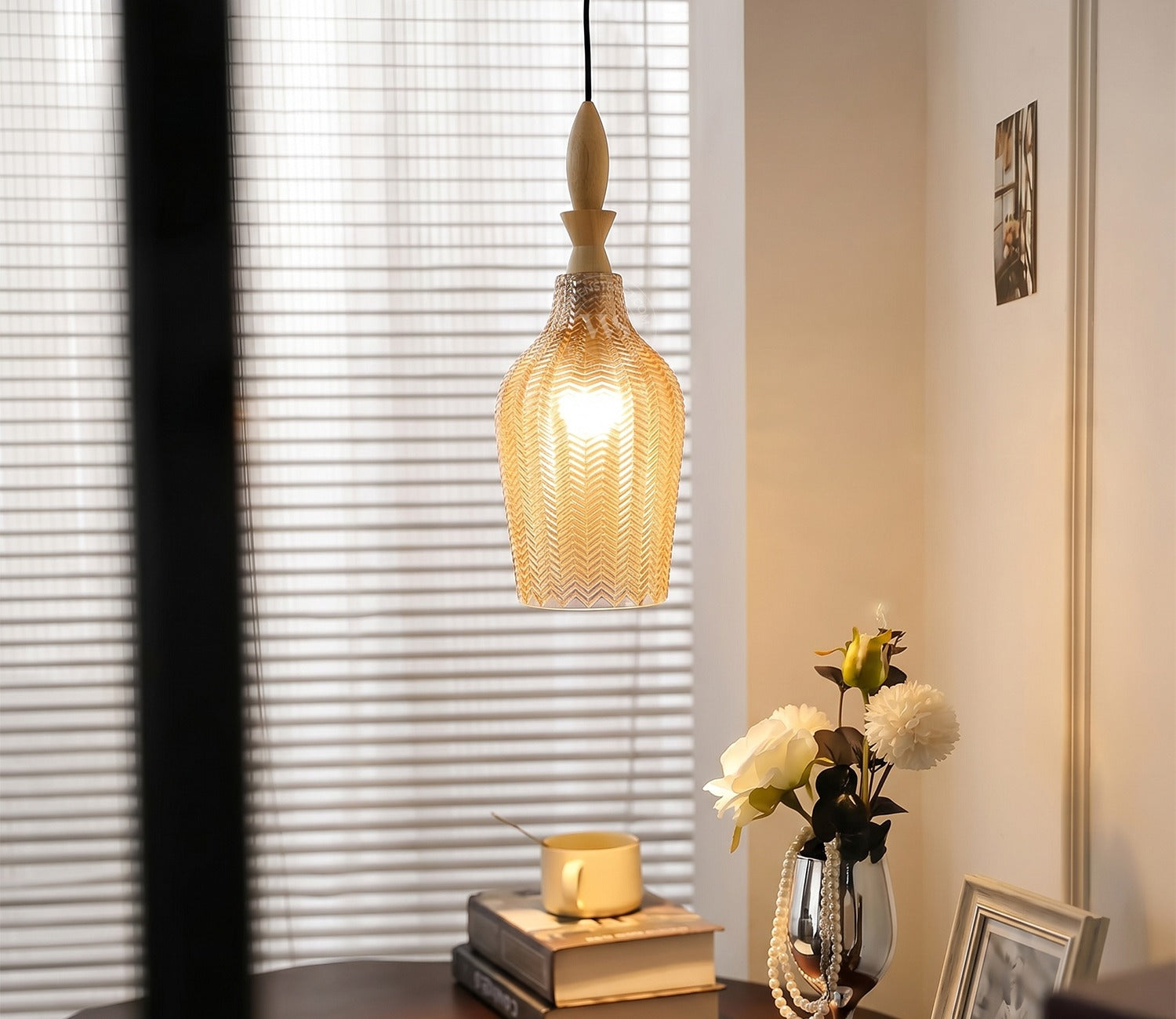 Miera Glass Pendant Light (Smokey Grey)