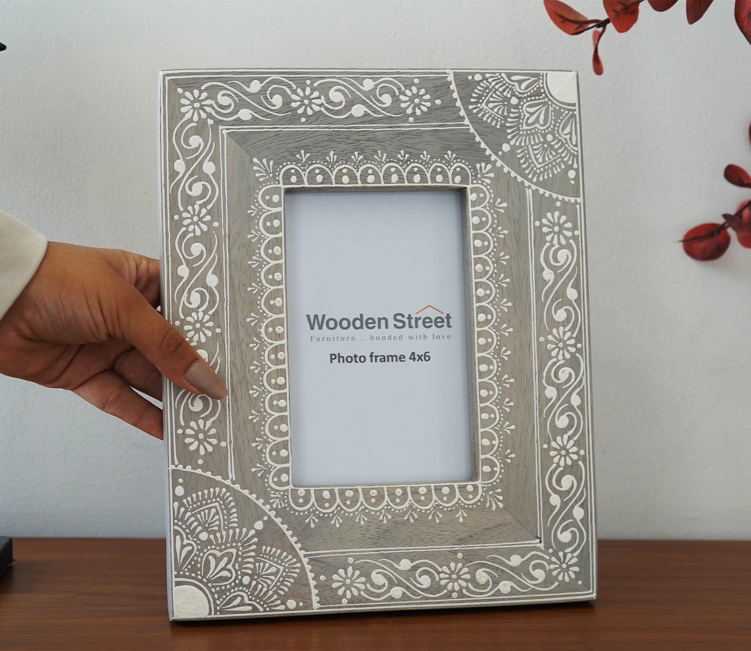 Ira Traditional Designer Hand Painted Wooden Photo Frame