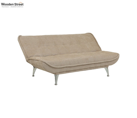 Bastion Premium Upholstery Fabric Sofa cum Bed (Beige)