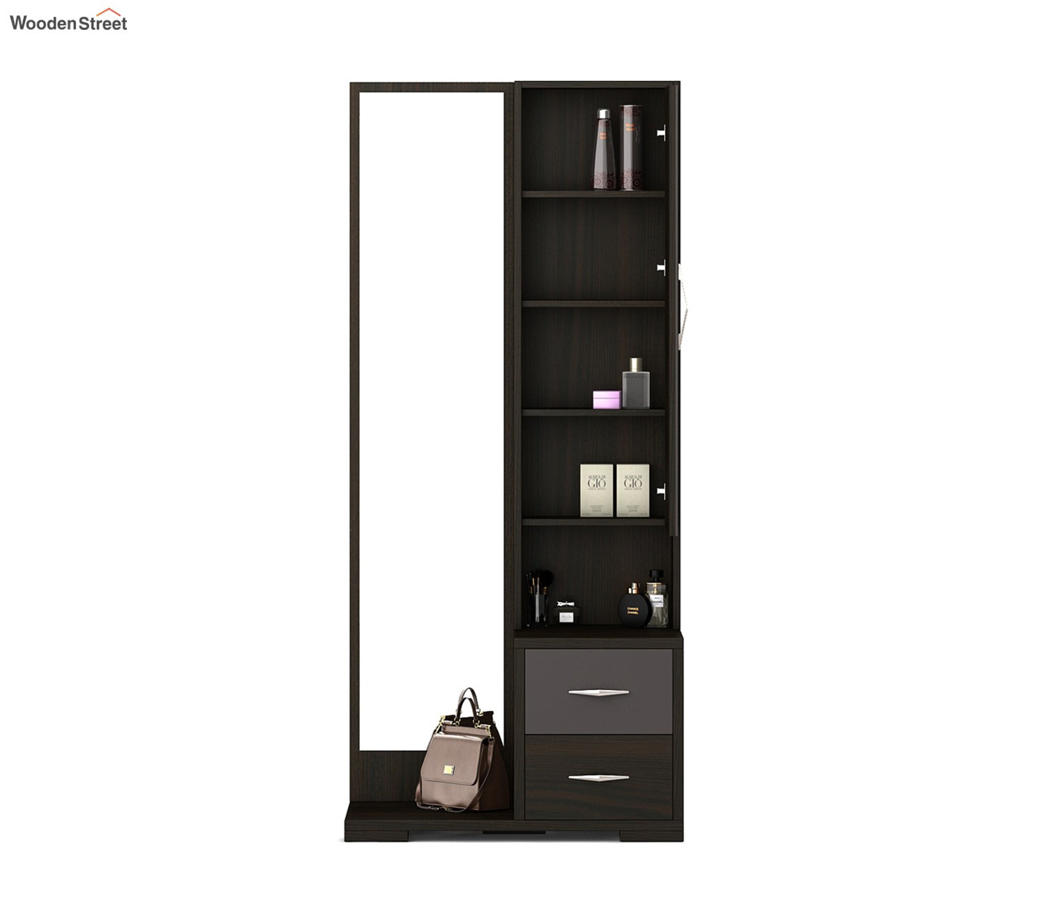 Kosmo Ripples Dressing Table in Black Finish