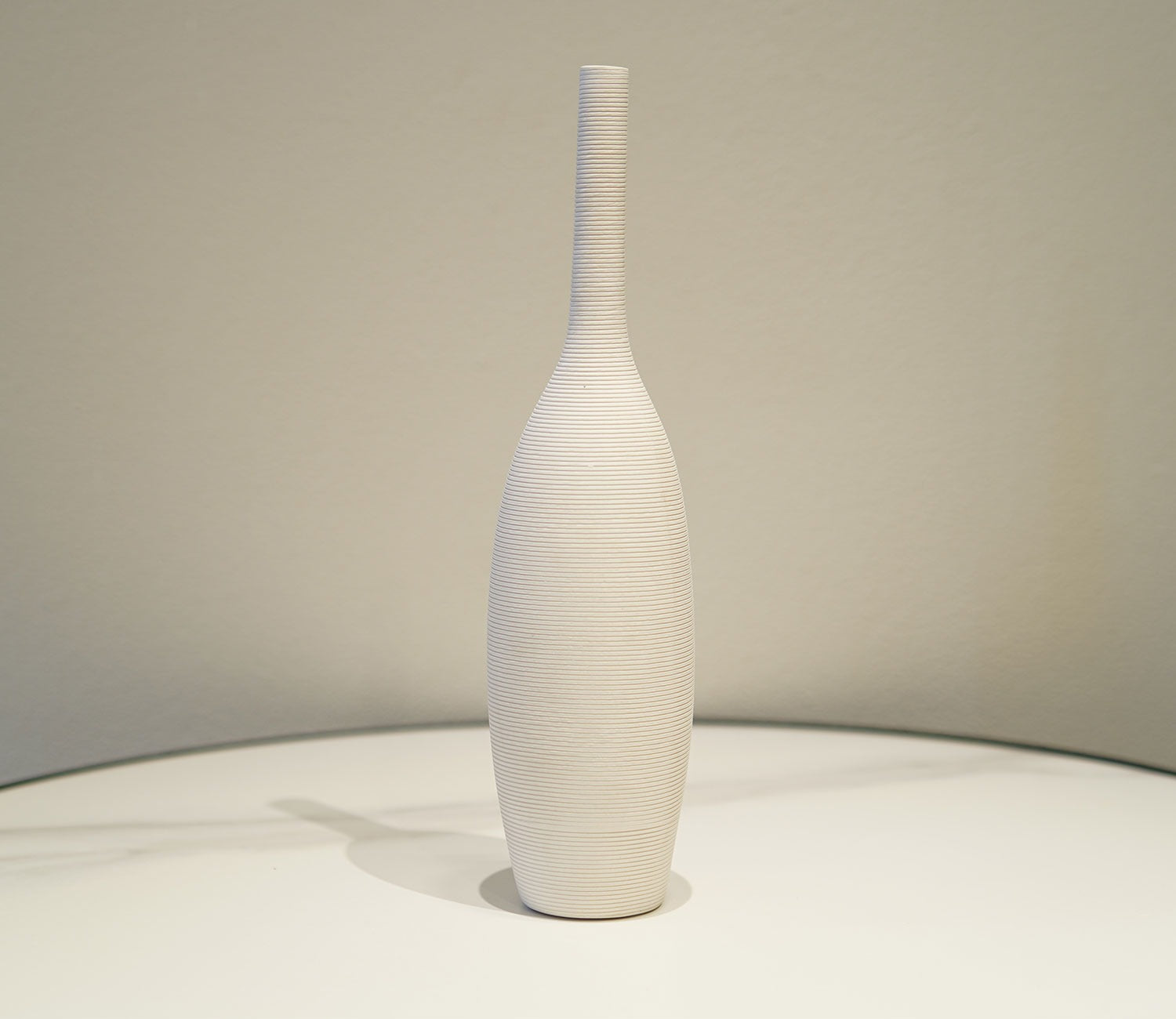 Eternity White Ceramic Long Vase