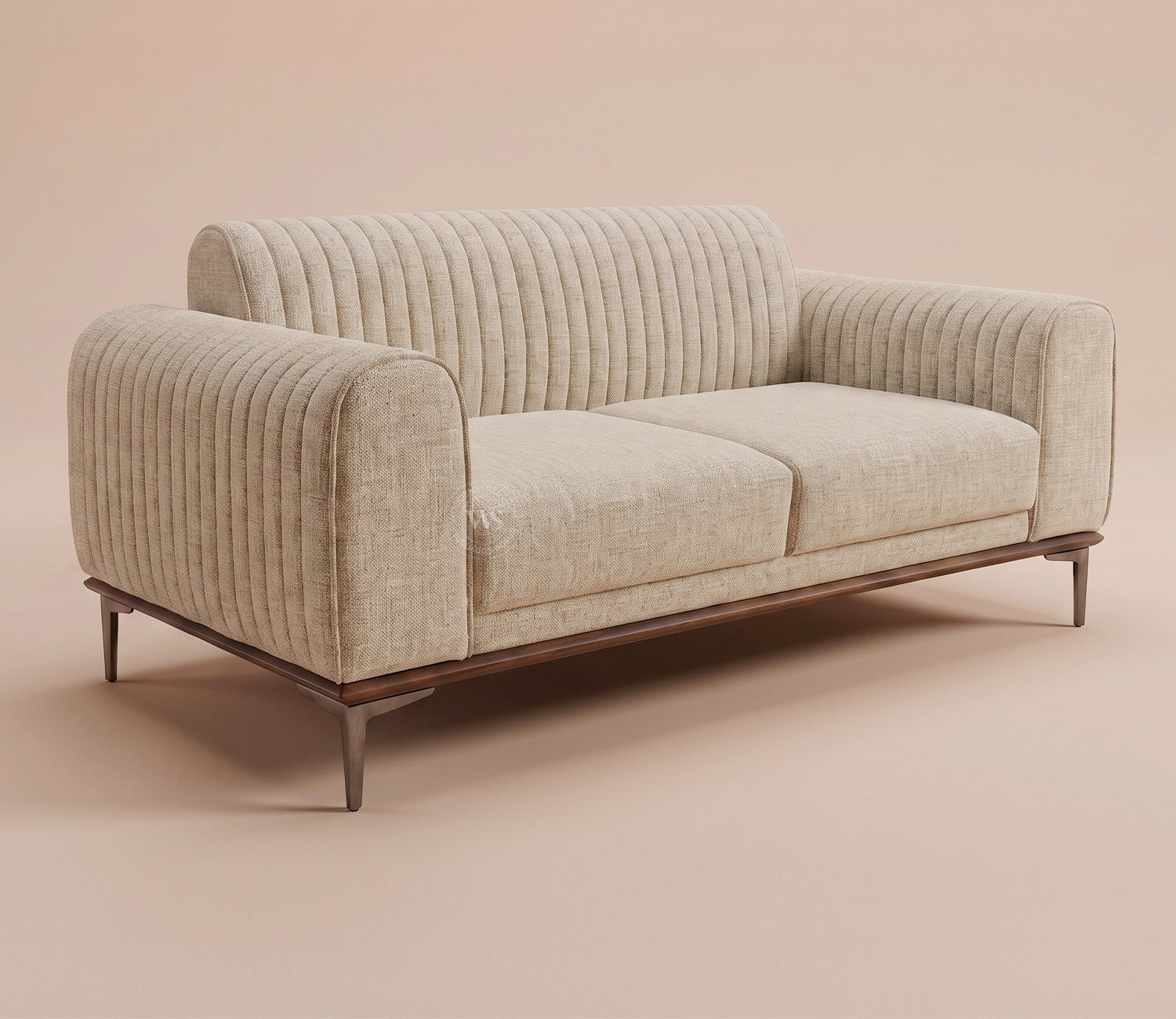 Lorenz 2 Seater Sofa (Cotton, Jade Ivory)