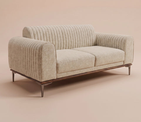 Lorenz 2 Seater Sofa (Cotton, Jade Ivory)