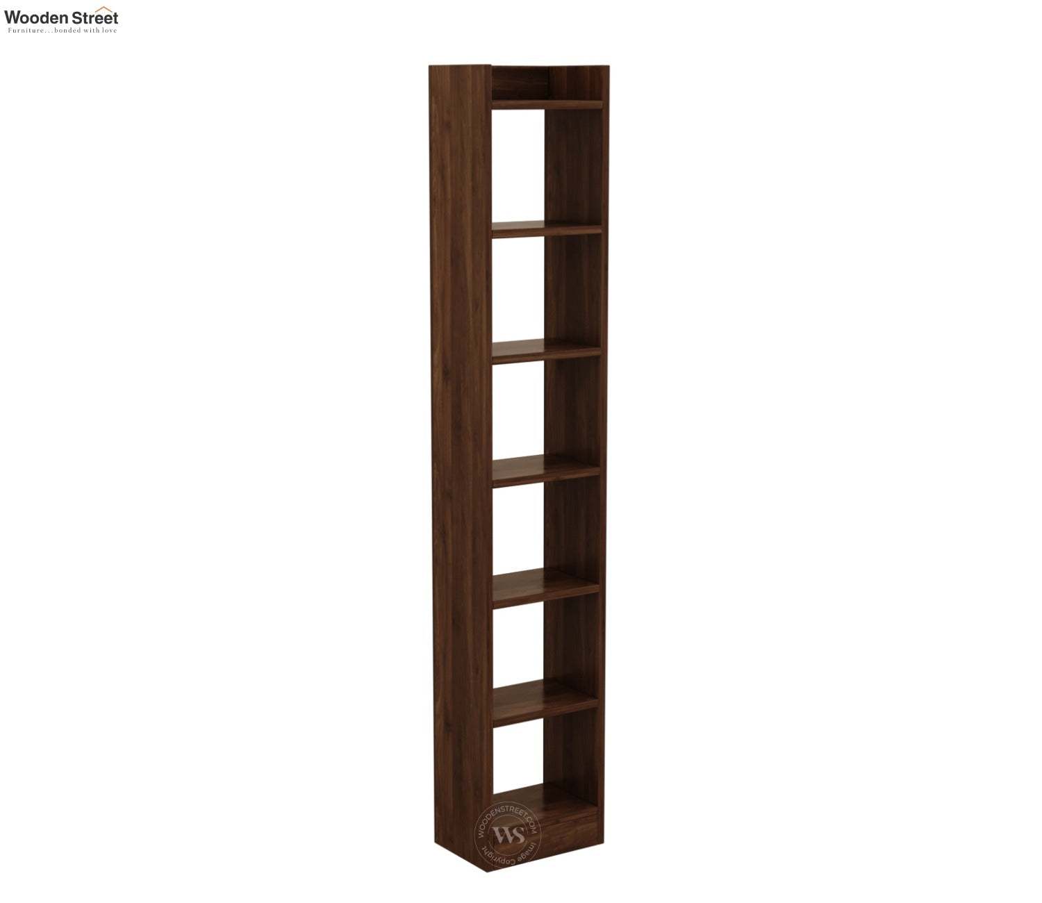 Granger Engineered Wood Book Shelf With Open Storage (Columbian Walnut Finish)