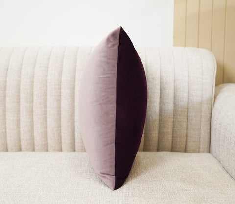 Duet Two Color Velvet Cushion Covers - Pack of 5 (16 x 16 Inch, Multi Color)