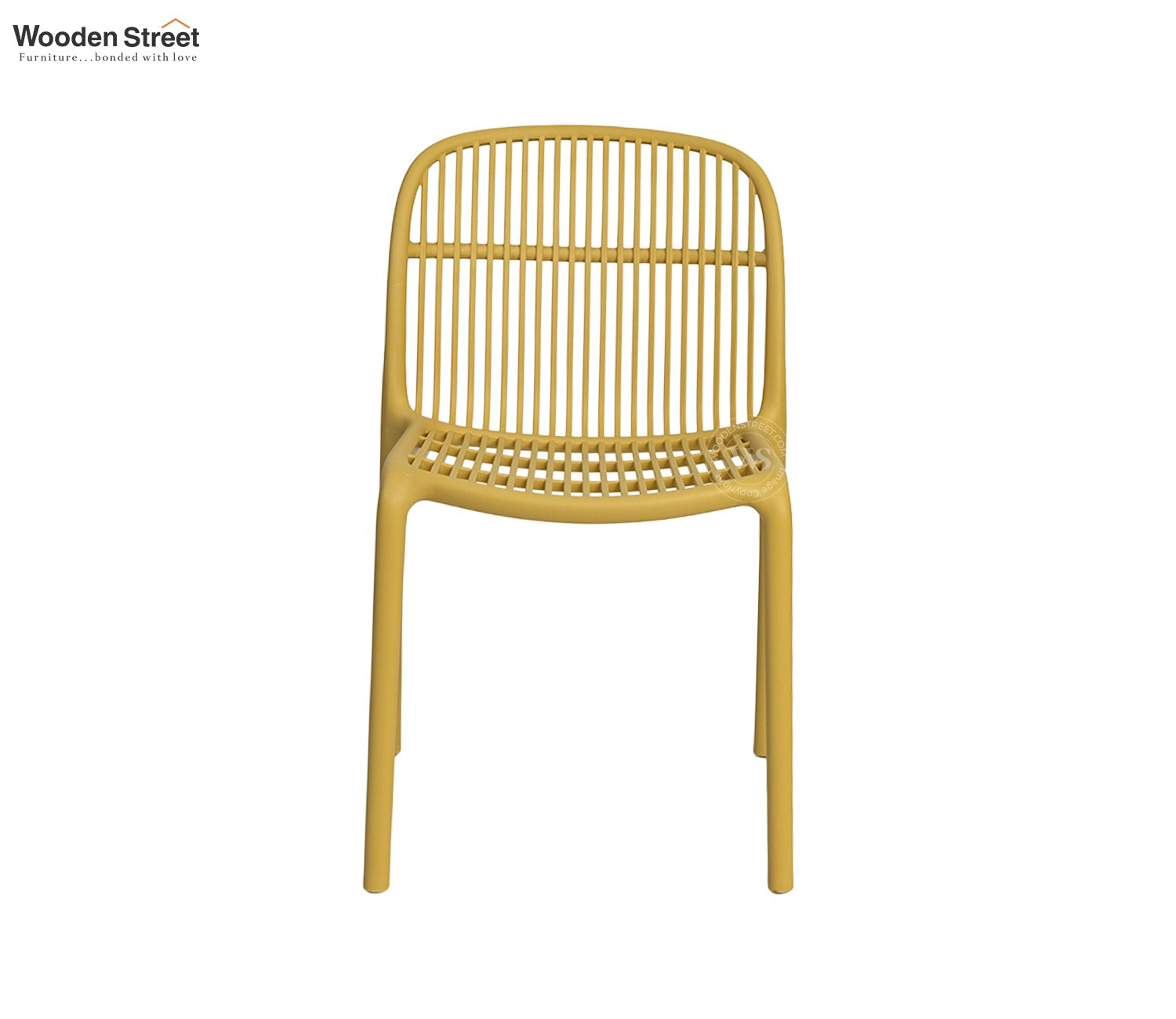 Barrova All-Weather Outdoor Chair in Durable PP (Yellow)