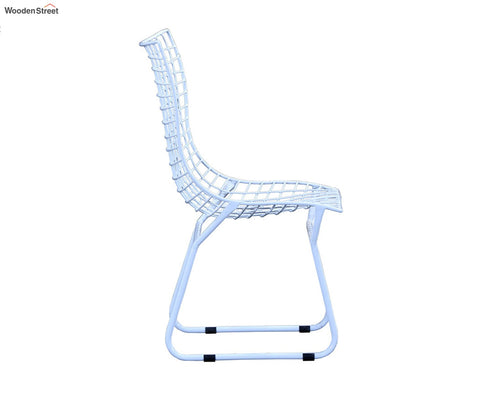 Todd Wire Mesh Metal Chair (White)