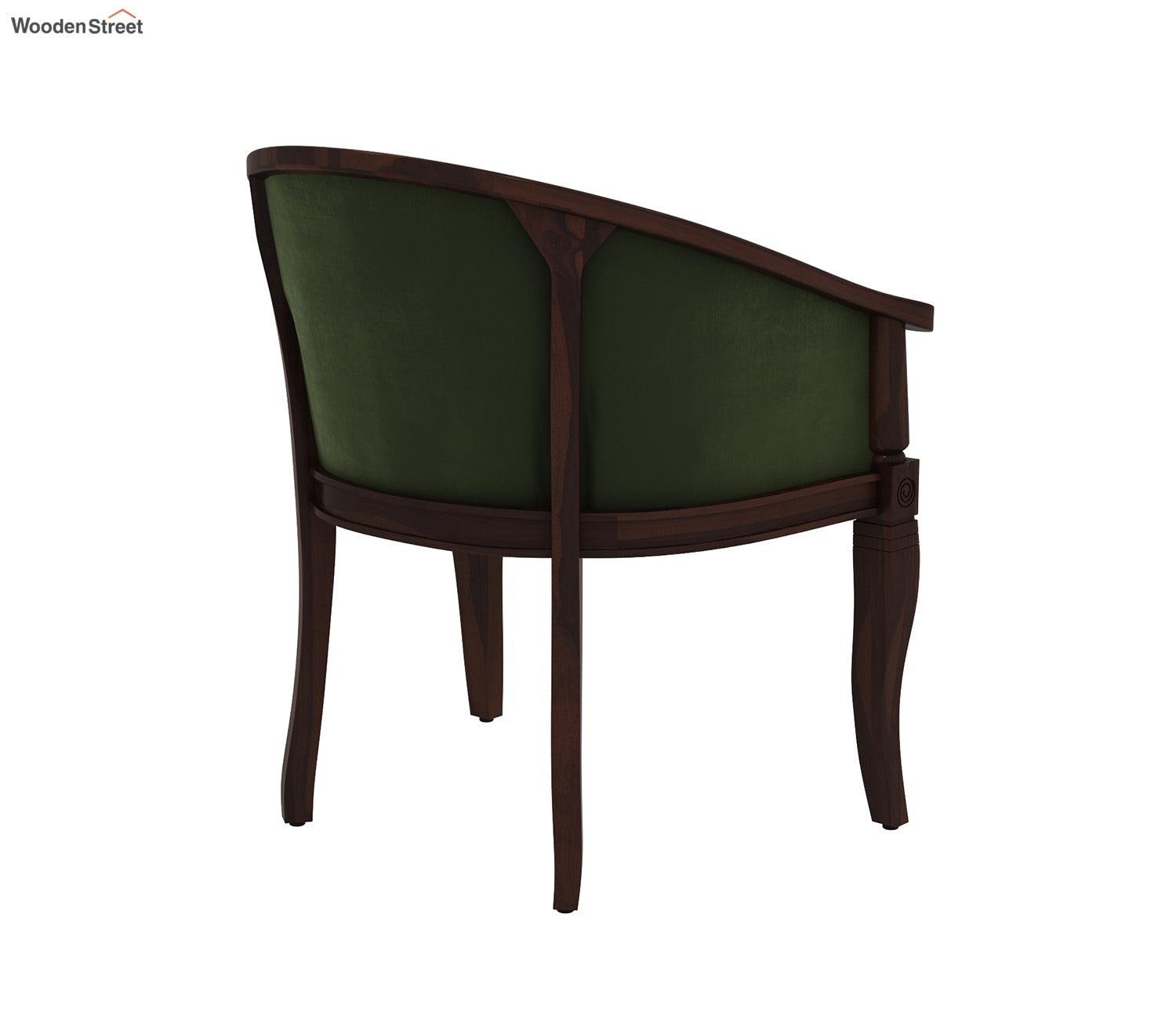 Arctic 2 Seater Sheesham Wood Balcony Set (Walnut Dark Olive Green)