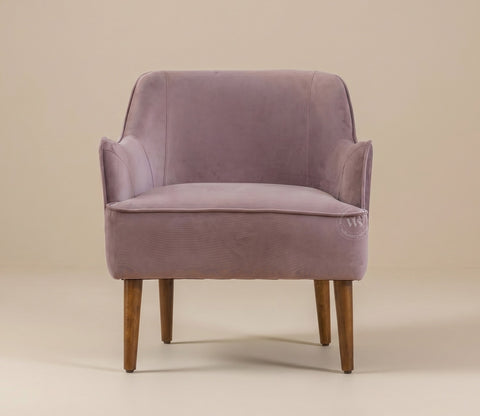 Avira Premium Upholstery Lounge Chair (Salmon Pink)