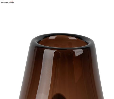 Flora Brown Glass Vase