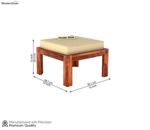 Farrow Center Table With Stools (Honey Finish)