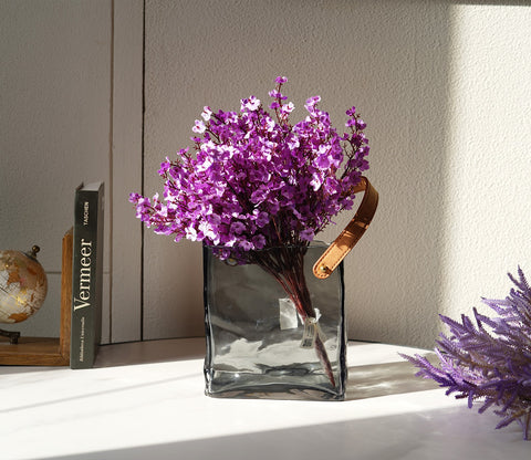 Whimsy Holder Glass Vase (Black, S)
