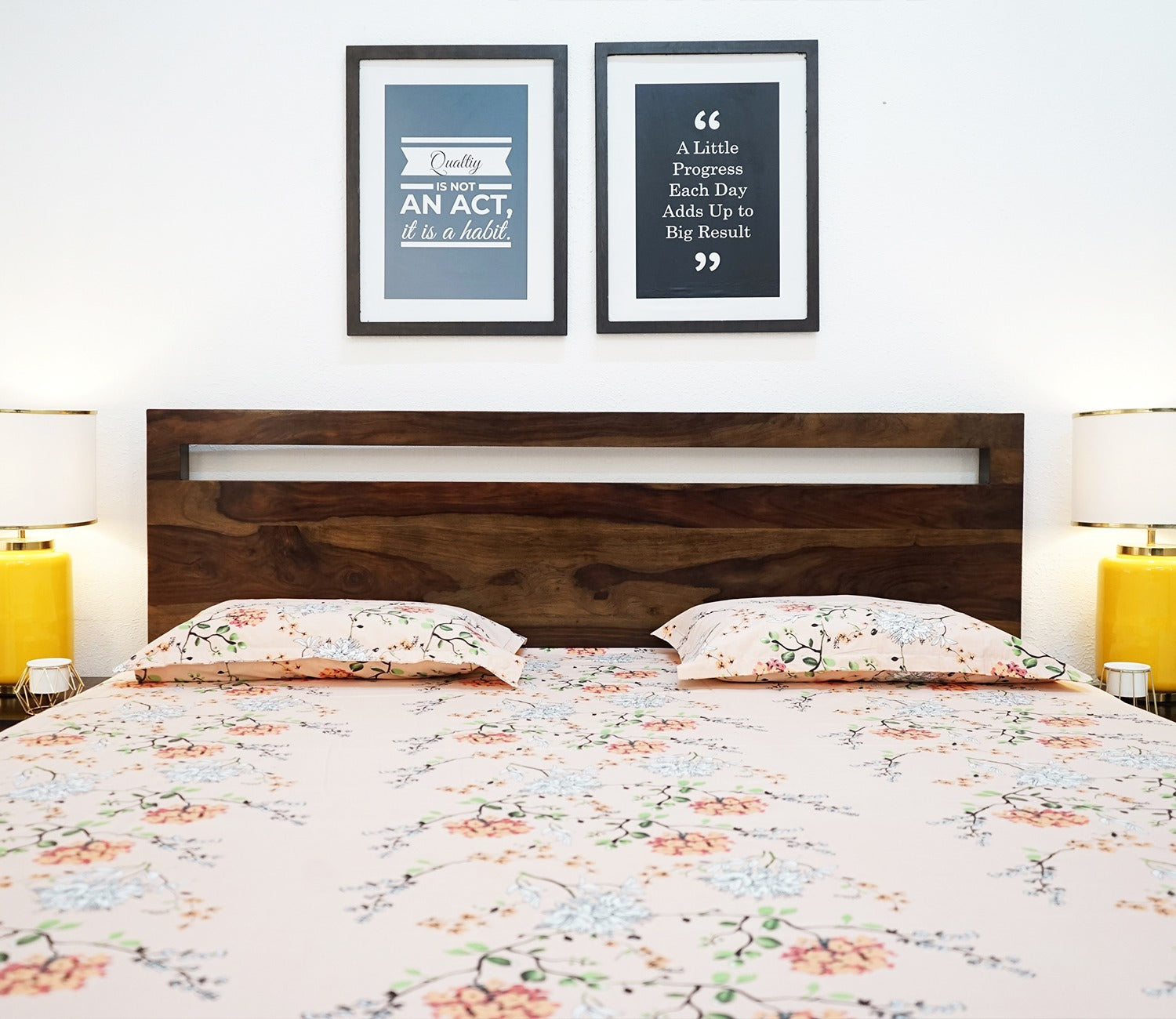 Bacon Bed without Storage (King Size, Walnut Finish)