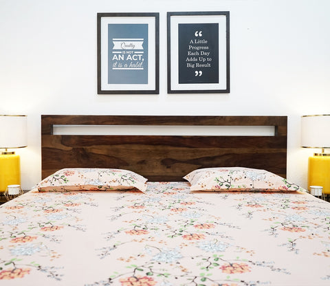 Bacon Bed without Storage (King Size, Walnut Finish)