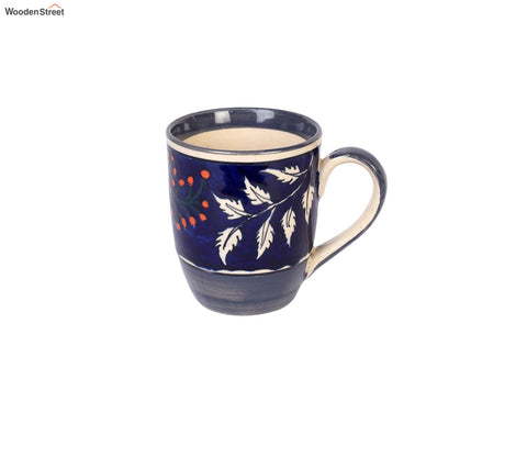 Blooming Leaves Ceremic Drinking Mugs (Set Of 6)